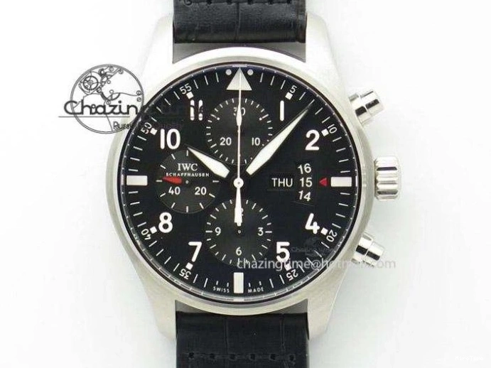 MIROTIME 0226 MARK XVIII IW327002 SS FKF 1:1 Best Edition White Dial On Black Leather Strap Affordable 7121